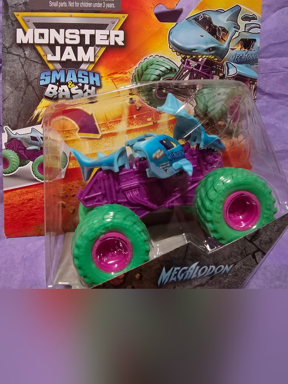 Monster Jam Shark Truck Toy - Blue & Green